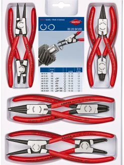 Knipex 00 20 04 V01 8 Piece Precision Circlip Plier Set