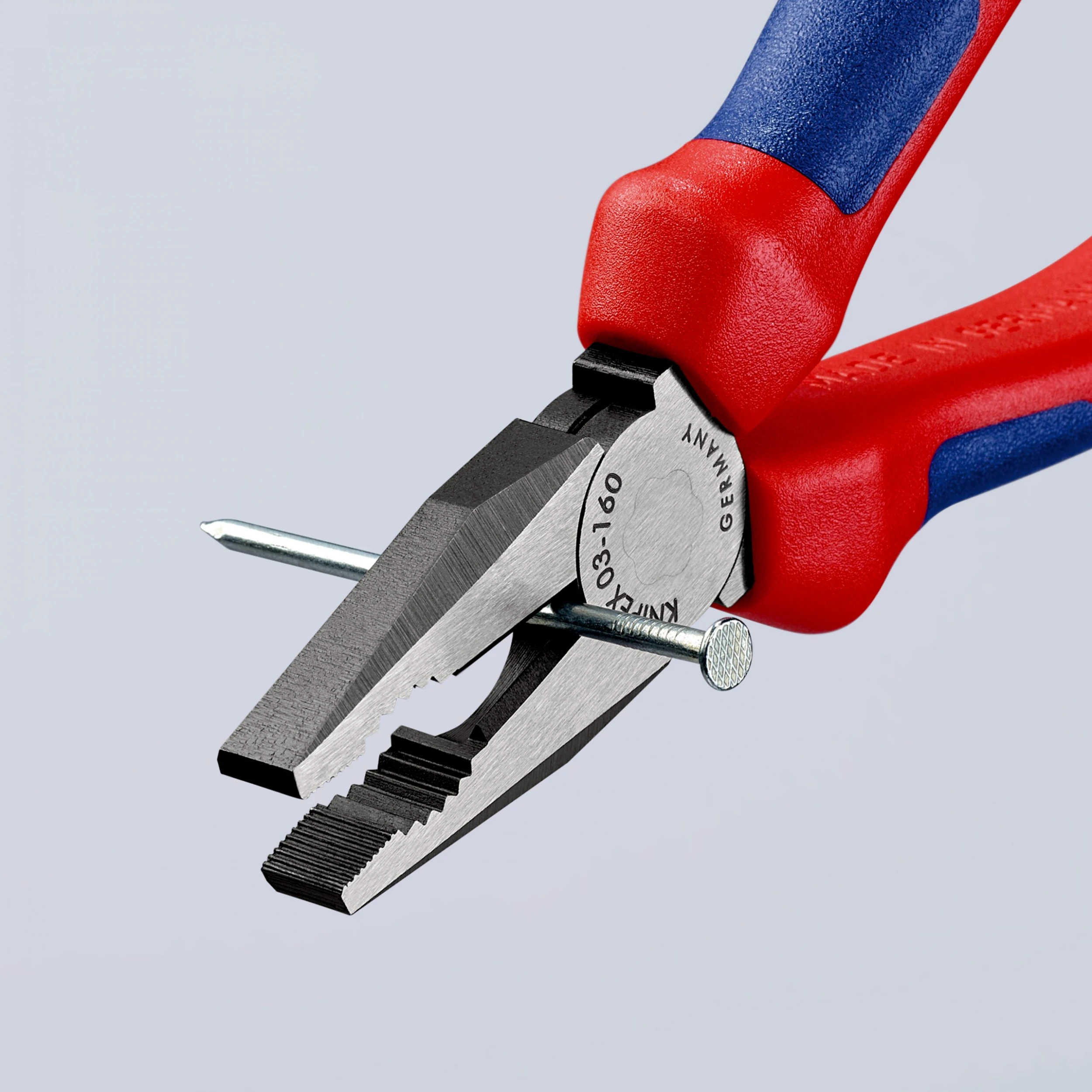 Knipex 03 02 200 Combination Pliers With Multi-Component Grips 200mm - Image 3
