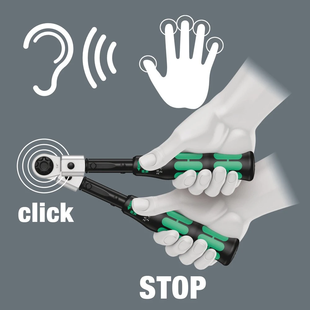 Wera 075651 Click-Torque X 1 Adjustable 9x12 End Fitting Torque Wrench 2.5-25Nm - Image 6