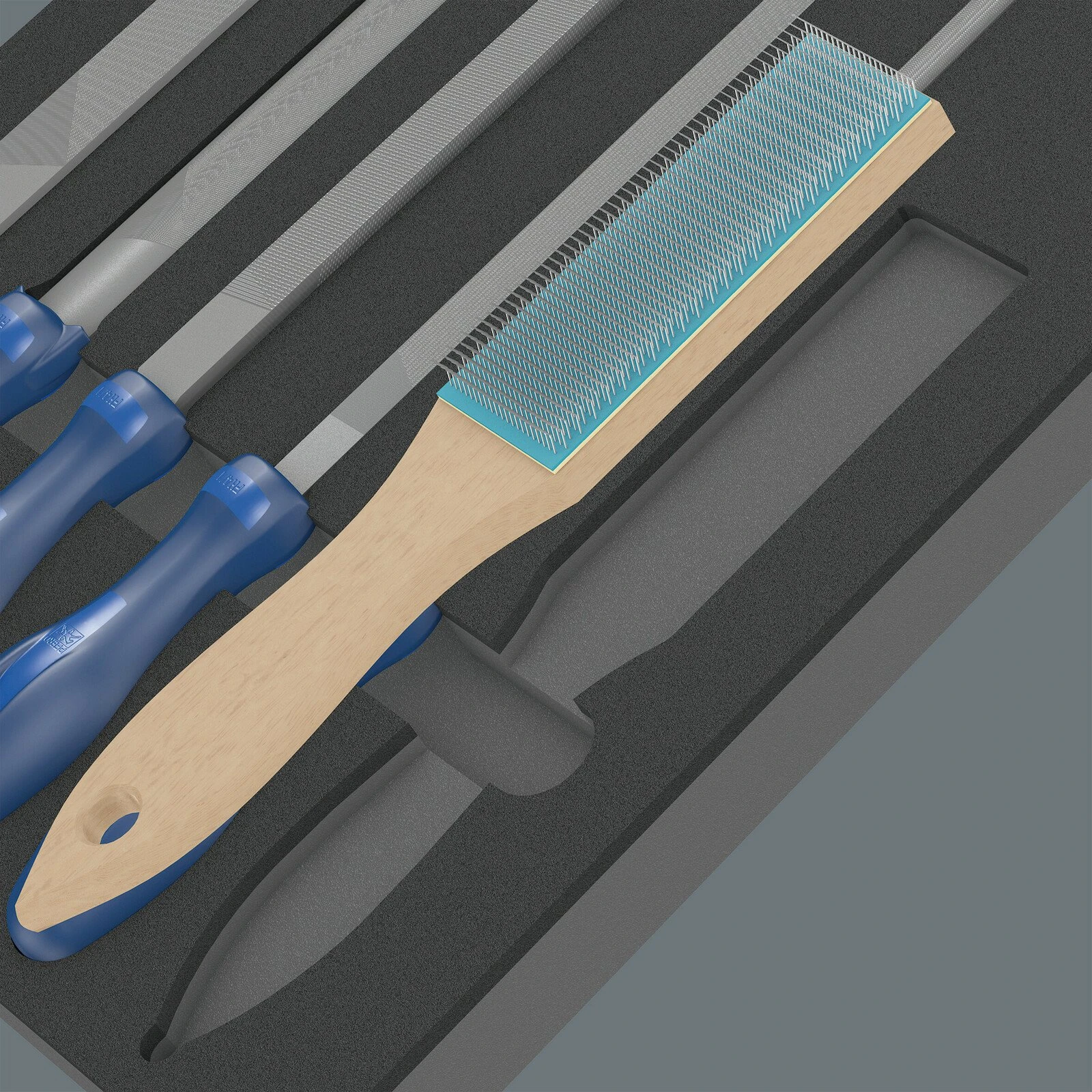 Wera 150183 (9783) Kraftform PFERD File Set 1 6 Piece Foam Module Set - Image 3