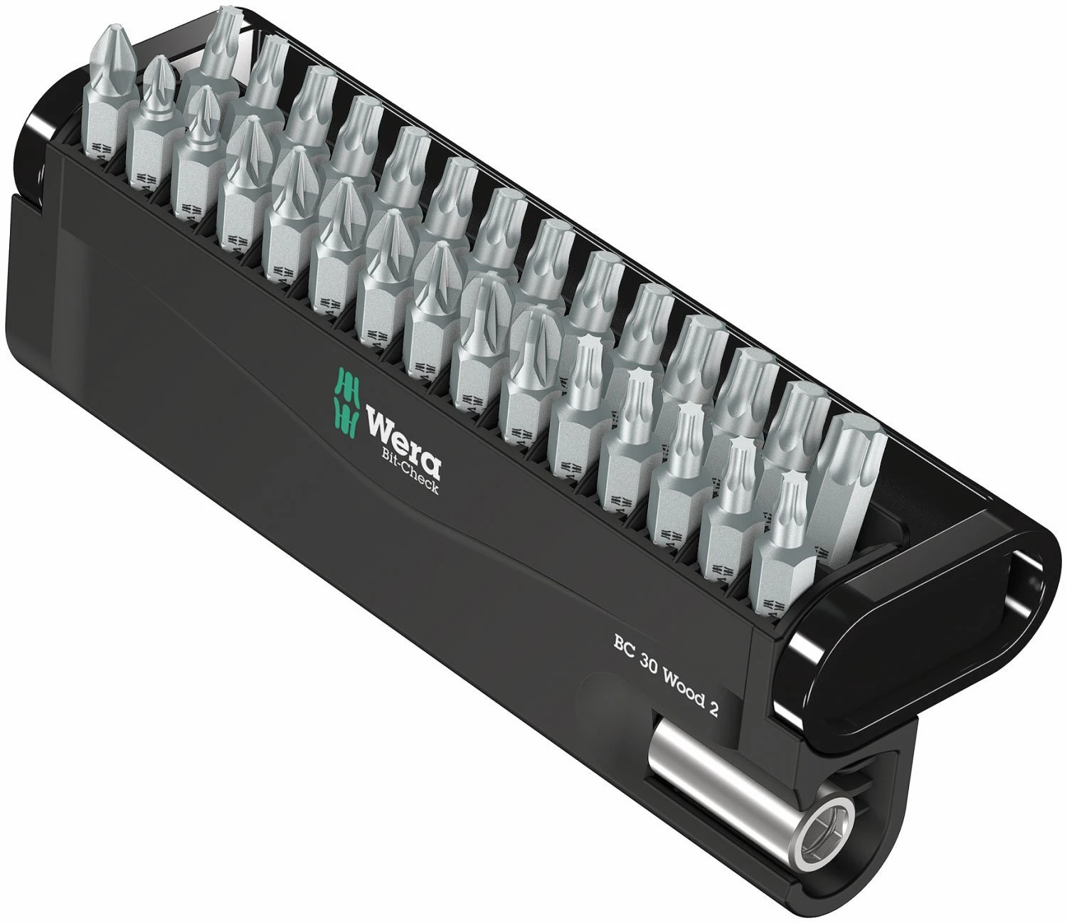 Wera 057432 Bit-Check 30 Wood 2 Screwdriver Bit Set & Holder PH/PZ/TX