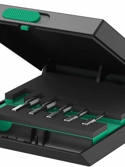 Wera 104654 844/7 7 Piece Metric HSS Metal Tap Threading Bit Set & 1/4" Bit Holder