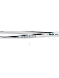 Beta Tools BETA 996 STRAIGHT END SPRING TWEEZERS WITH WIDE TIPS 150mm