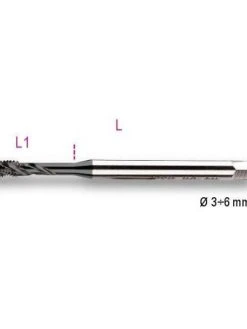 Beta Tools 428FC/4 Machine Tap For Blind Holes - M4 X 0.7mm