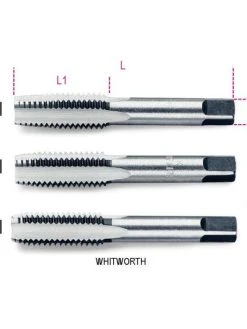 Beta Tools Beta 430ASW 3 Pce. Whitworth Thread Hand Tap - 3/4" BSW