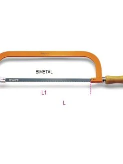 Beta Tools BETA 1727 HEAVY SERIES HACKSAW FRAME WITH WOODEN HANDLE 515mm