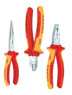 Knipex 00 20 12 3 Piece Elektro VDE Insulated Plier Set