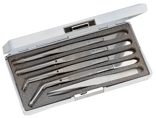Facom 147.J7 7 Pce. High Precision Tweezer Set