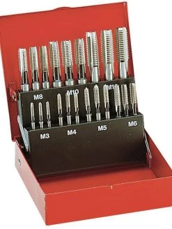 Facom 227.J1 High Speed Steel Tap Set. M3 - M12.