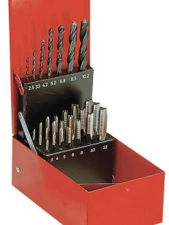 Facom 227.J2A High Speed Steel Tap And Drill Bit Set. M3 - M12.