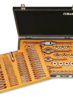 Beta Tools Beta 446/C110 Assortment Of Chrome-Steel Metric Taps &amp; Dies