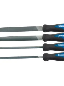 Draper 44962 4 Piece Soft Grip Engineers File Set 200mm / 8"