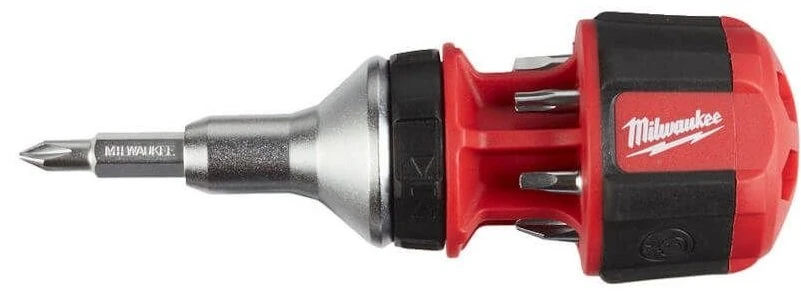 Milwaukee 4932471868 8in1 Compact Multibit Stubby Hand Bit Screwdriver Universal