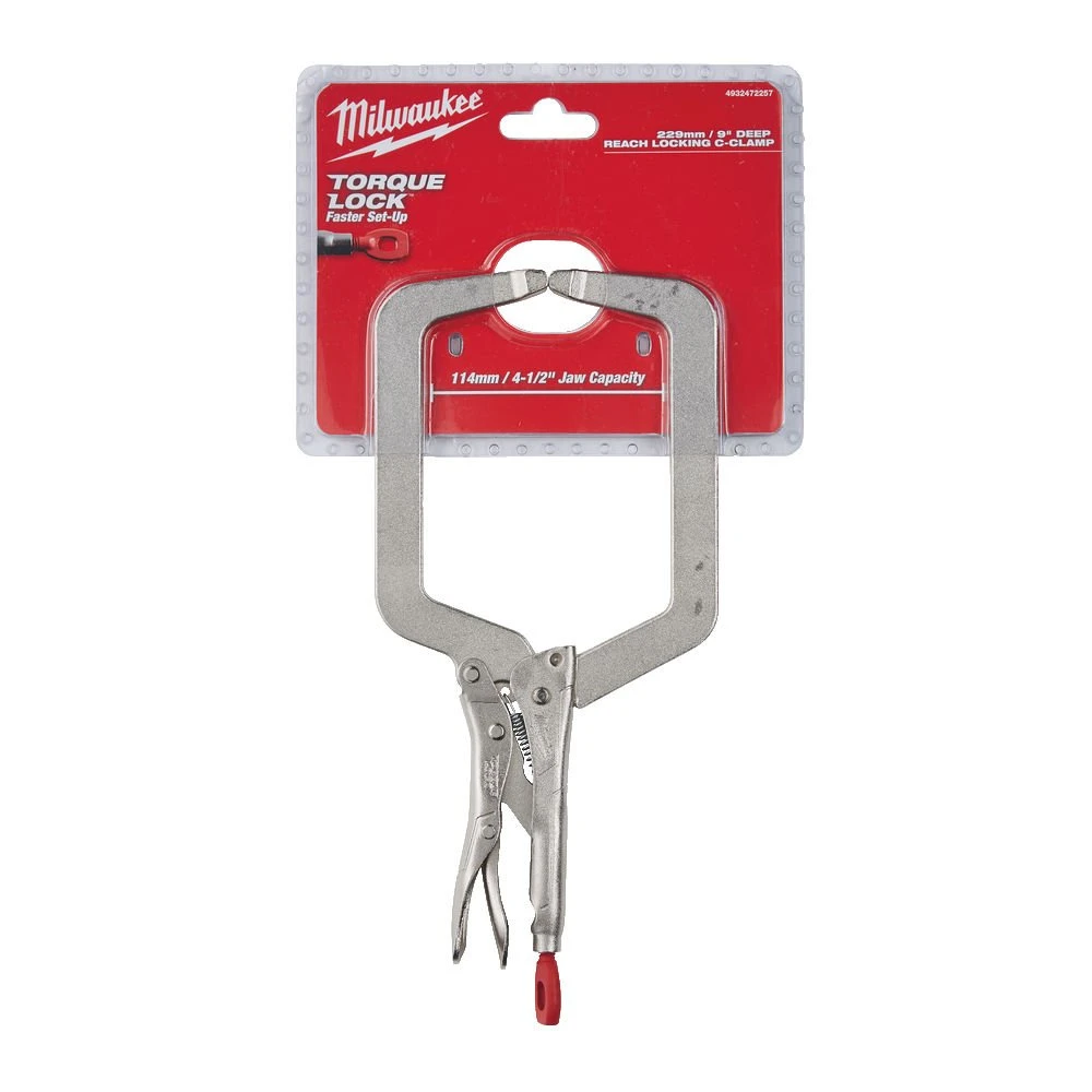 Milwaukee 4932472257 Deep Reach C-Clamp With Regular Jaws 9" / 229mm - Image 2
