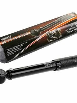 Draper 64534 Black 3/8" Square Drive Torque Wrench In Case Calibrated 10-80Nm