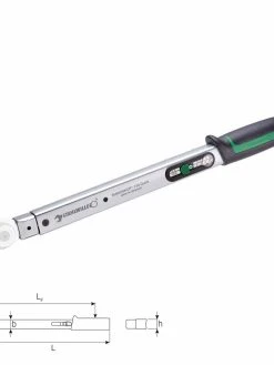 Stahlwille 730Quick/4 Service MANOSKOP® Torque Wrench With Mount For Insert Tools (9x12mm) 8-40Nm