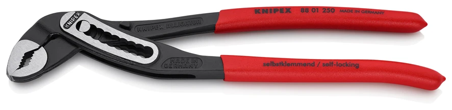 Knipex 88 01 250 Alligator® Waterpump Pliers PVC Grip 250mm (46mm Capacity) - Image 2