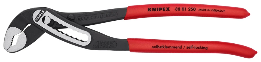 Knipex 88 01 250 Alligator® Waterpump Pliers PVC Grip 250mm (46mm Capacity)