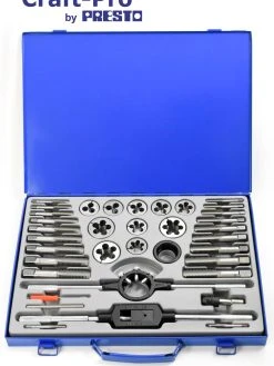 Craft-Pro By Presto Tap And Die Set M6 - M24 In A Steel Case
