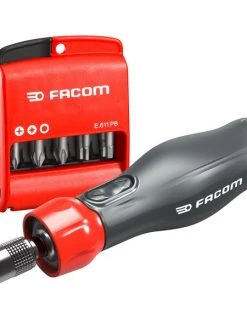 Facom ATPA4V.J12IPB E-ProTwist 4V Power Assist Electric Screwdriver &amp; Bit Set - Industrial