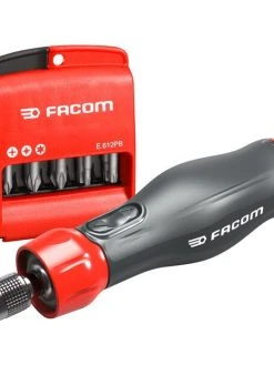Facom ATPA4V.J12APB E-ProTwist 4V Power Assist Electric Screwdriver &amp; Bit Set - Automotive