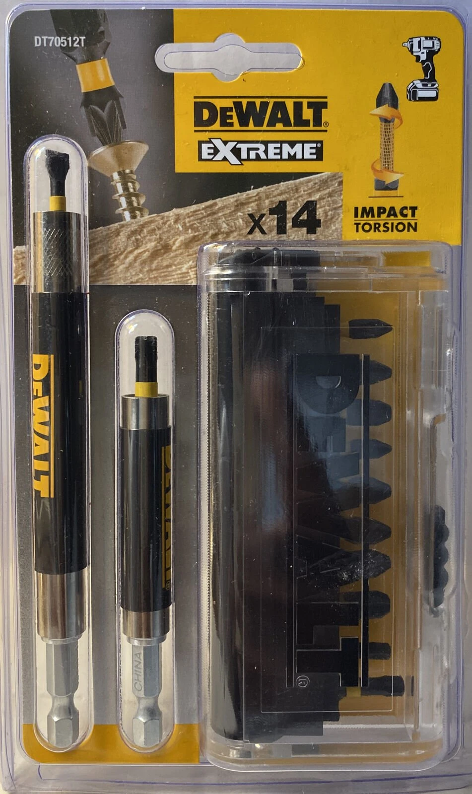Dewalt DT70512T 14 Piece Impact Torsion Screwdriving Set + Magnetic Drive Guides - Image 2