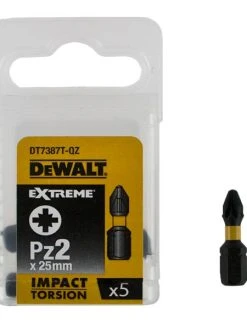 Dewalt DT7387T 25mm Impact Torsion Screwdriver Bits PZ2 (x5)