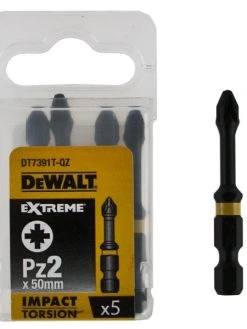 Dewalt DT7391T 50mm Impact Torsion Screwdriver Bits PZ2 (x5)