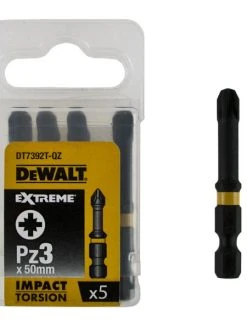 Dewalt DT7392T 50mm Impact Torsion Screwdriver Bits PZ3 (x5)