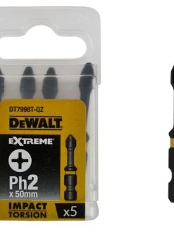 Dewalt DT7998T 50mm Impact Torsion Screwdriver Bits PH2 (x5)