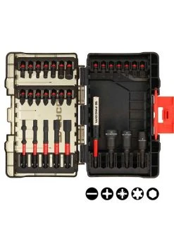 Facom EN.1J30PB 30 Piece Max Impact FlexTorq Screwdriver &amp; Nut Runner Bit Set