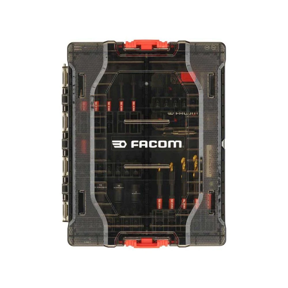 Facom EN.1J50PB 50 Piece Max Impact FlexTorq Screwdriver, Drill Bit & Nut Runner Bit Set - Image 2