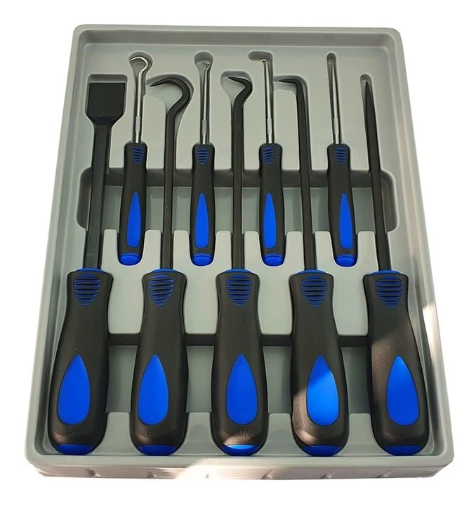 Britool Hallmark HMPSS9HD 9 Piece Heavy Duty Hook, Pick & Scraper Set