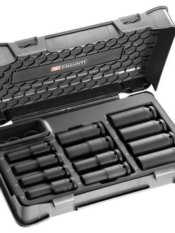 Facom NSDL.405A 1/2" Drive Deep Bi-Hexagon (12-Point) Impact Socket Set 10-24mm