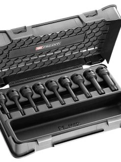 Facom NSXL.J9A 1/2" Dr. Long Impact Torx Bit Sockets T20 -T70 In Plastic Case