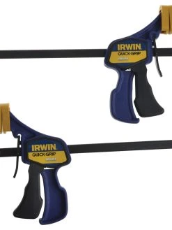 Irwin Quick-Grip T5462EL7 Mini One-Handed Bar Clamp 150mm / 6″ Twin Pack