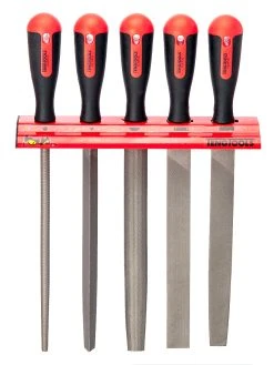 Teng Tools Teng WRFL05 5 Piece Engineers File Set On Wall Rack