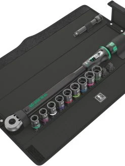 Wera 075681 1/2" Drive Click Torque C 3 Set 2 Adjustable Click-Torque Wrench 40-200Nm &amp; Impact Socket Set