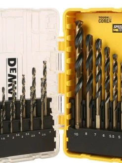 DeWalt TSTAK DT70728 19pc H.S.S. Black &amp; Gold Drill Bit Set