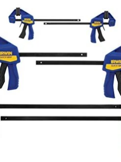 Irwin Quick-Grip One-Handed Mini Bar Clamp 6 Pack, 2 Of Each 4", 6", &amp; 12",