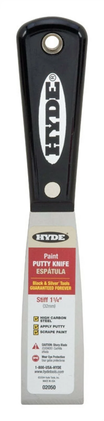 Hyde 02050 1.1/4" (32mm) Rigid Pro Stainless Putty / Chisel Knife / Gasket Scraper